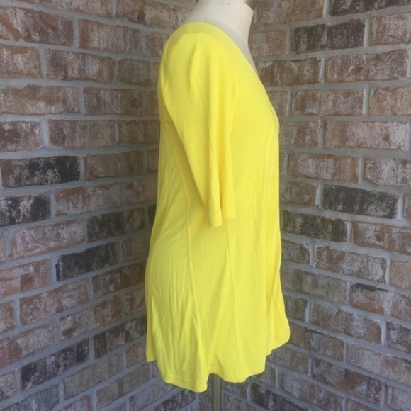 NWT Cable and Gauge Flare Top Yellow S - Picture 2 of 5